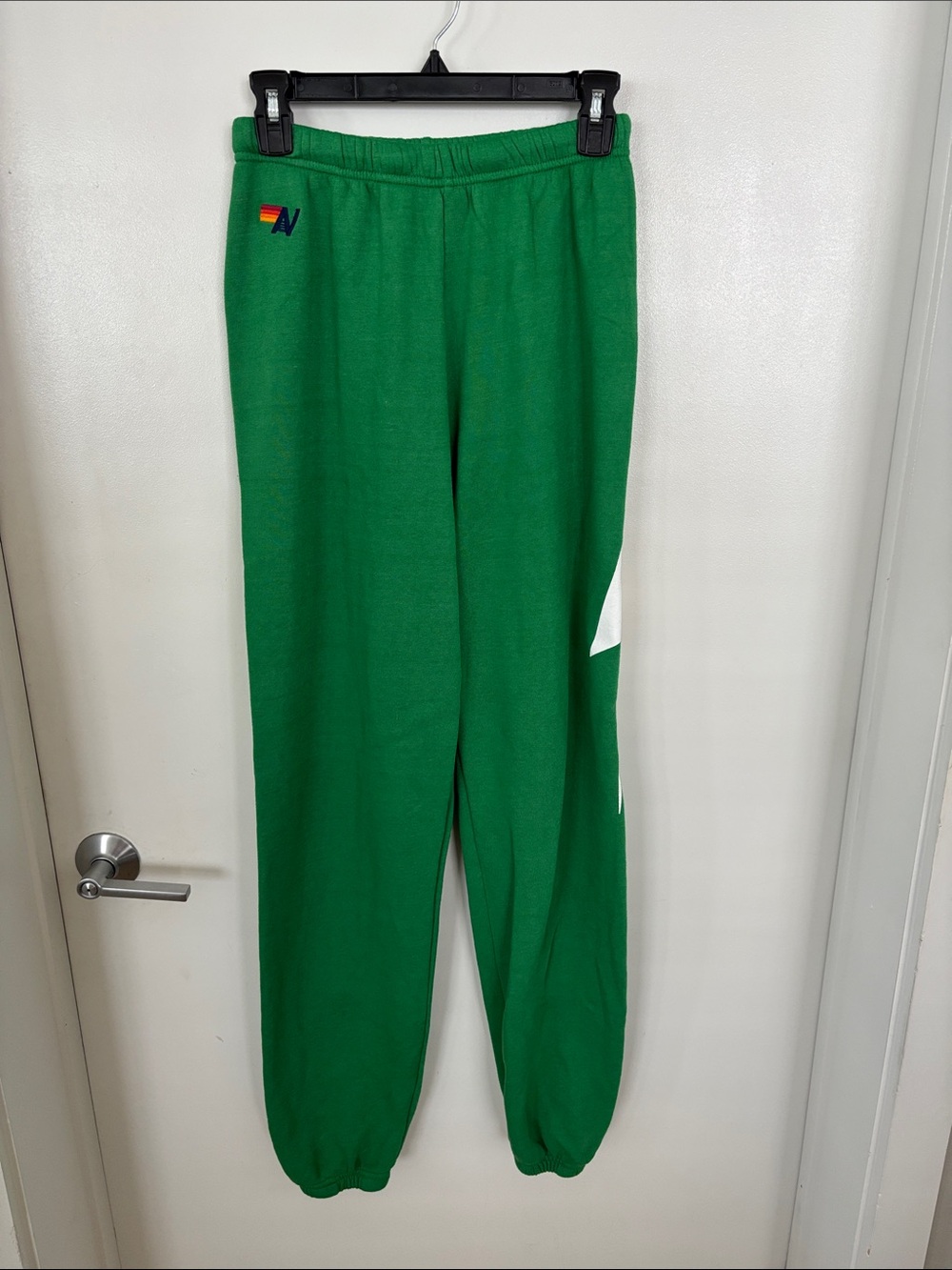 AVIATOR NATION Kelly Green & White Bolt Sweatpants - Picture 5 of 10
